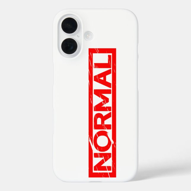Normal Stamp Case-Mate iPhone Case (Back)