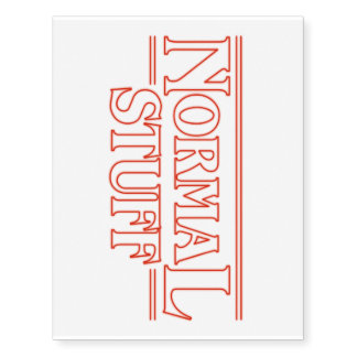 Normal Stuff Temporary Tattoos