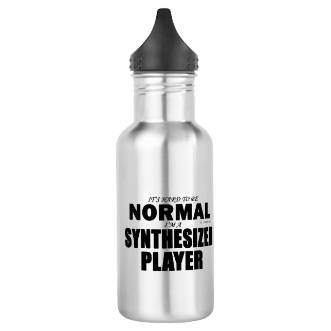 Normal Synthesizer Player Stainless Steel Water Bottle (Left)