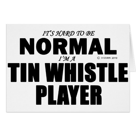 Normal Tin Whistle Player Cards (Front Horizontal)
