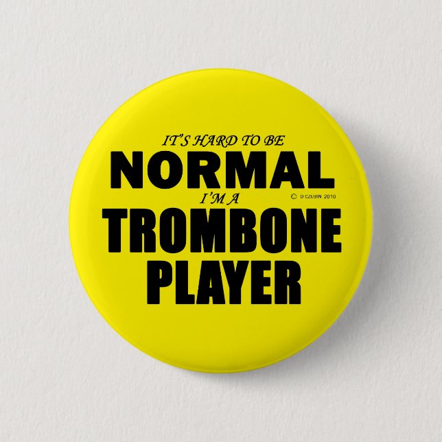Normal Trombone Player Button (Front)
