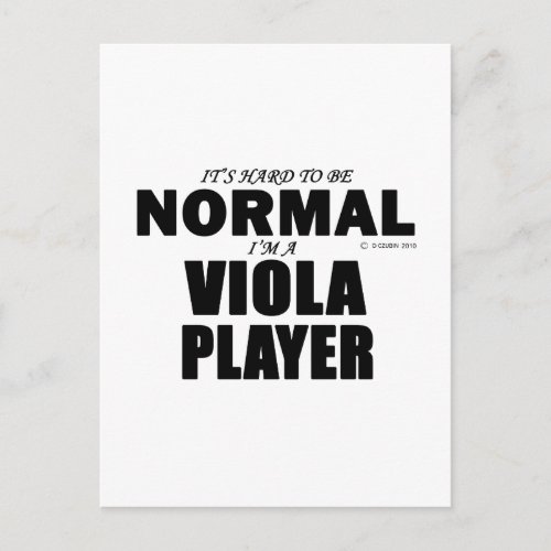Normal Viola Player Postcard