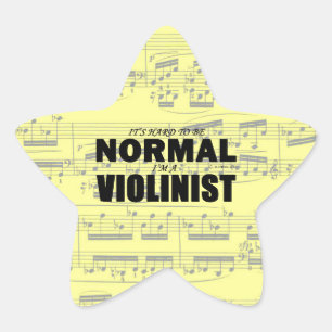 Normal Violinist Star Sticker