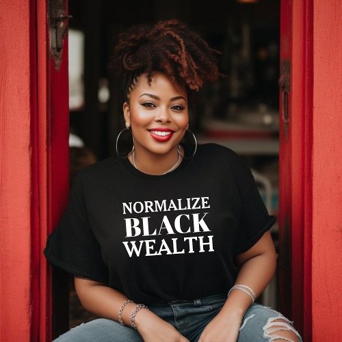 Normalize Black Wealth T_Shirt For Women
