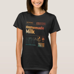 Normalize Breastfeeding Mom Life Homemade Milk Bar T-Shirt