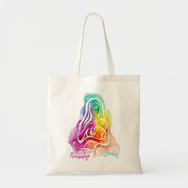 Normalize Breastfeeding National Breastfeeding Awa Tote Bag (Front)