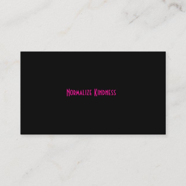Normalize Kindness Business Card (Front)
