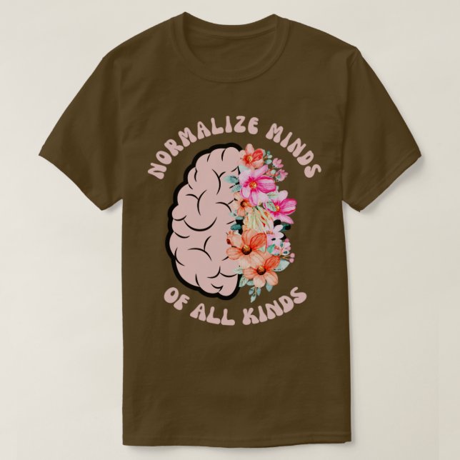 Normalize Mind Of All Kinds Boho Style T-Shirt (Design Front)