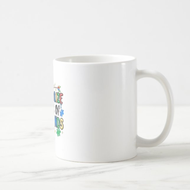Normalize Minds Of All Kinds Autism Awareness Day  Coffee Mug (Right)