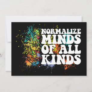 Normalize Minds of All Kinds Autism Awareness Invitation