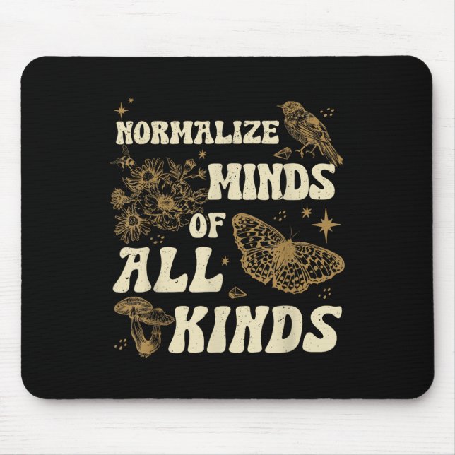 Normalize Minds Of All Kinds Neurodiversity Mouse Pad (Front)
