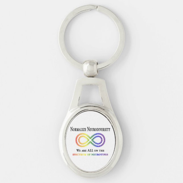 Normalize Neurodiversity Keychain (Front)