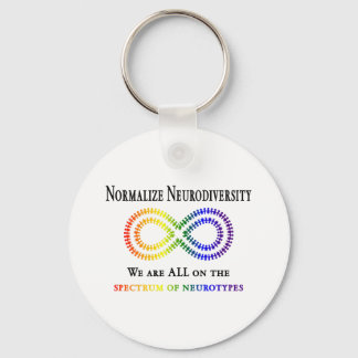 Normalize Neurodiversity Keychain