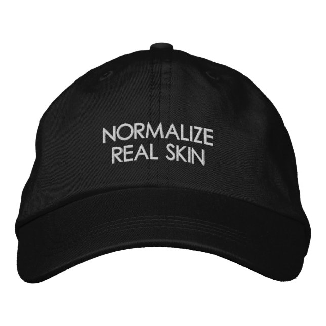 Normalize Real Skin Embroidered Baseball Cap (Front)