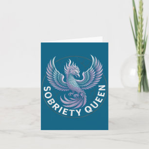 Normalize Sobriety Queen Sober Recovery Design Card