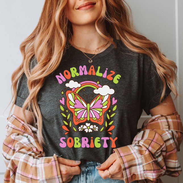 Normalize Sobriety | Sober Life | Addiction Rehab T-Shirt (Creator Uploaded)