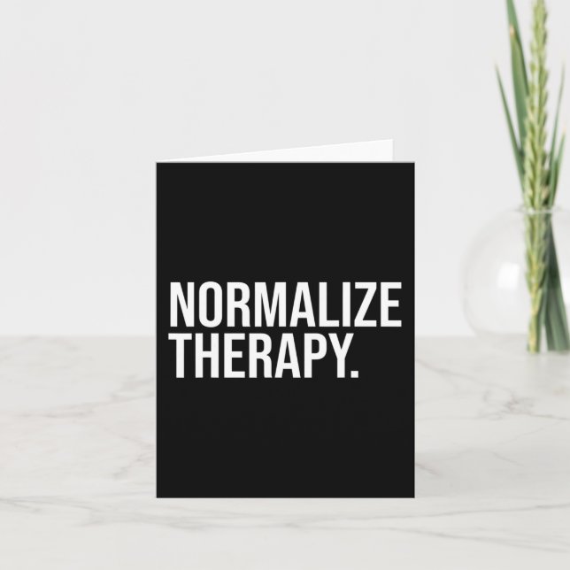 Normalize Therapy Statement Mental Health Active H Card (Front)