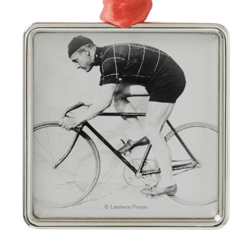Norman Anderson Side View of Racing Bicycle Metal Ornament