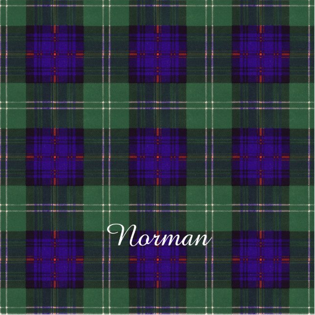 Norman clan Plaid Scottish kilt tartan Statuette (Front)