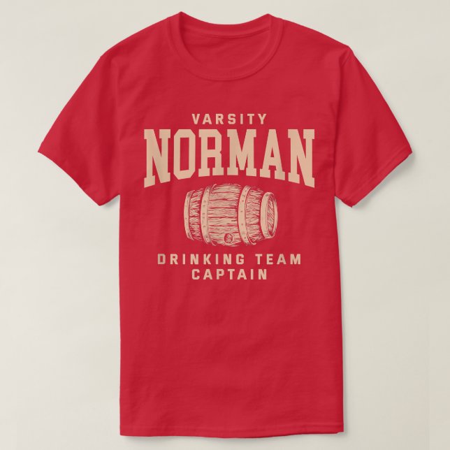 Norman Drinking Team Captain Oklahoma Craft Beer O T-Shirt (Design Front)