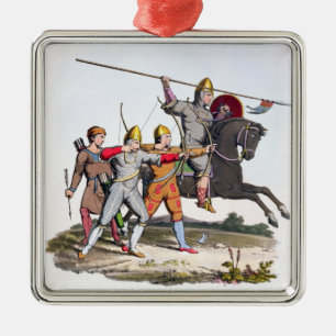 Norman Knight and Archers, 1066, from 'Ancient Arm Metal Ornament