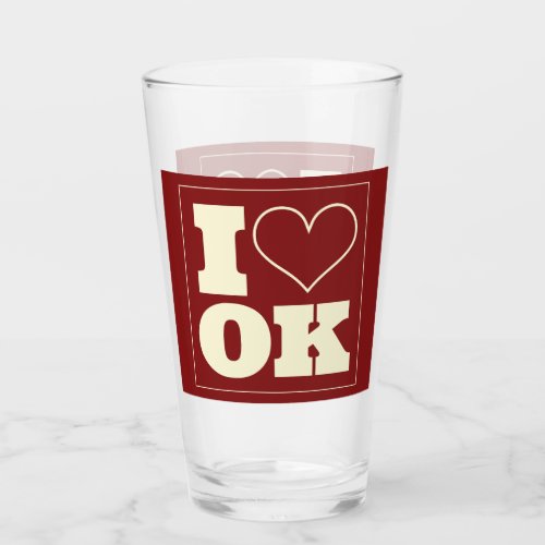 Norman OK Football Watch Party Glass