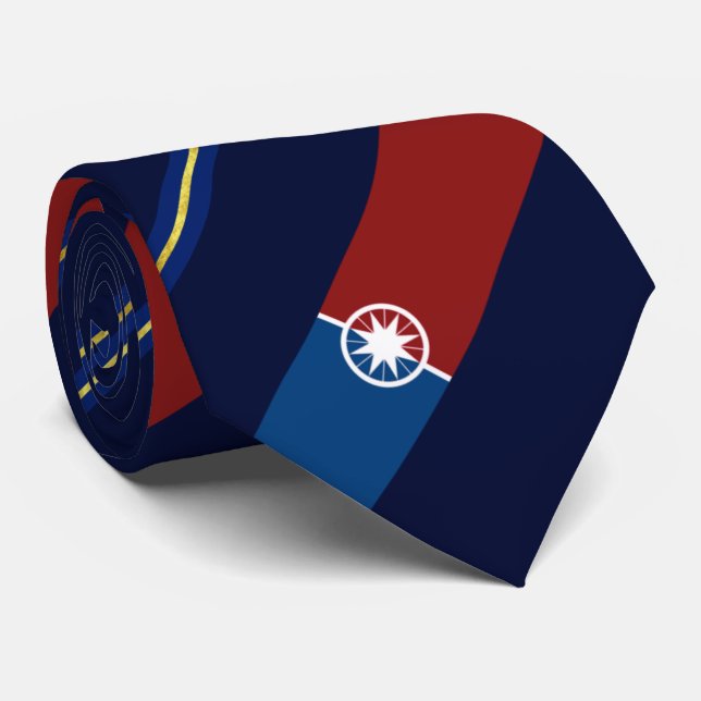Norman (Oklahoma) city flag Neck Tie (Rolled)