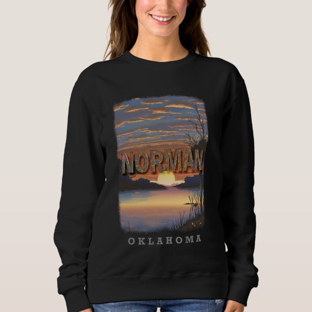 Norman Oklahoma OK Lake Thunderbird State Park SD7 Sweatshirt (Front)