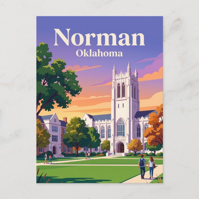 Norman, Oklahoma Postcard (Front)