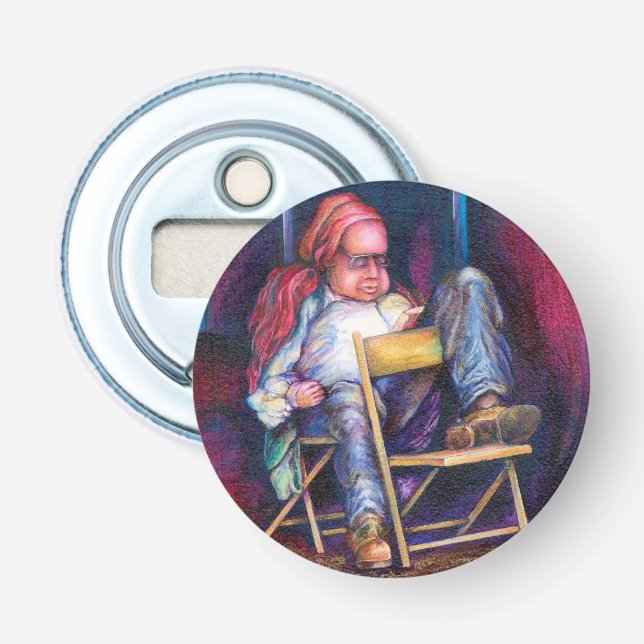 Norman Perfers to Draw in His Sleep Bottle Opener (Front)