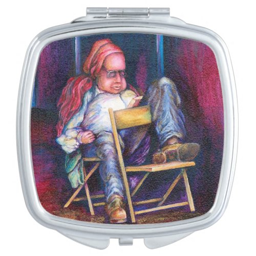 Norman Perfers to Draw in His Sleep Compact Mirror