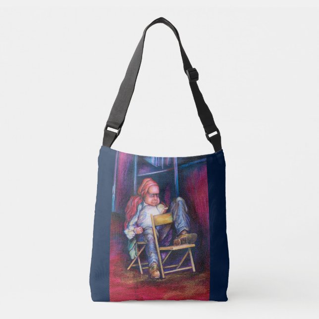 Norman Perfers to Draw in His Sleep Crossbody Bag (Front)