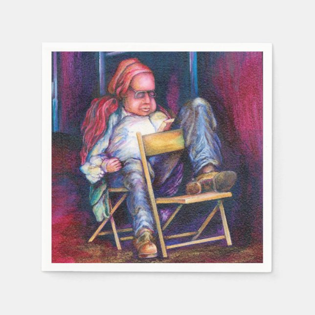 Norman Perfers to Draw in His Sleep Napkins (Front)