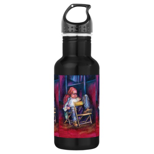 Norman Perfers to Draw in His Sleep Stainless Steel Water Bottle