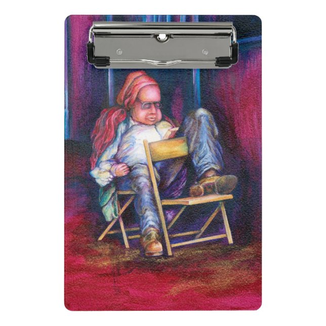 Norman prefers to draw in his Sleep Mini Clipboard (Front)