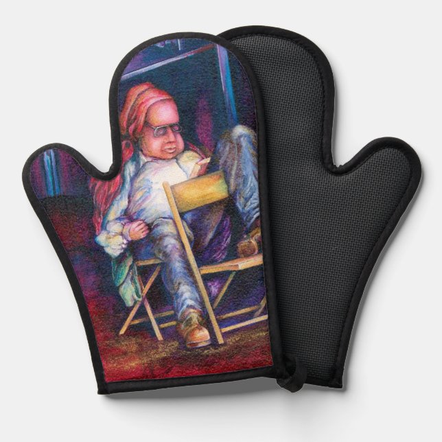 Norman Prefers to Draw in his Sleep Oven Mitt (Front/Back)