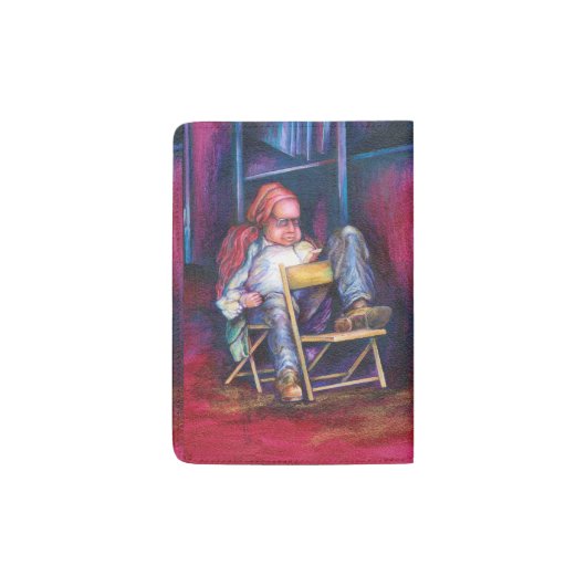 Norman prefers to draw in his Sleep Passport Holder (Back)