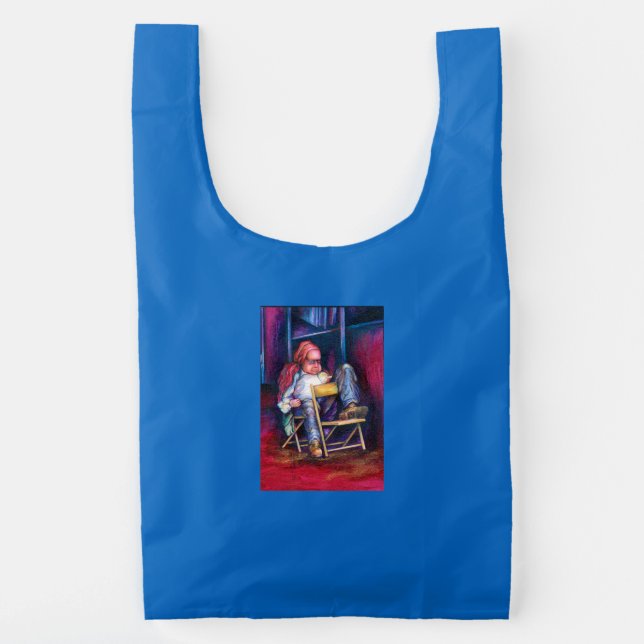 Norman prefers to draw in his Sleep Reusable Bag (Back)