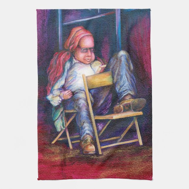 Norman prefers to draw in his Sleep Towel (Vertical)