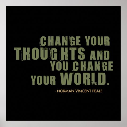 Norman Vincent Peale Quote Poster | Zazzle.com