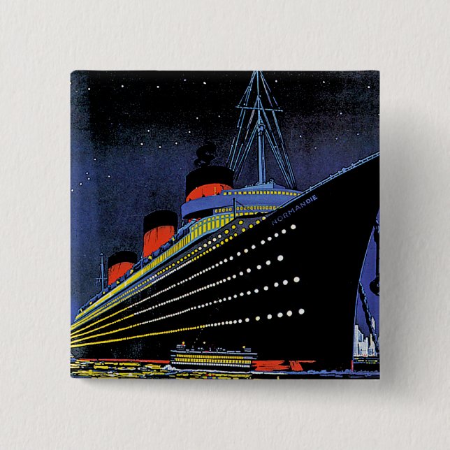 Normandie at Night Button (Front)