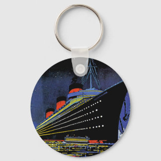 Normandie at Night Keychain
