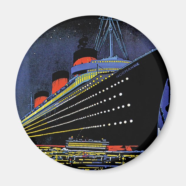 Normandie at Night Magnet (Front)