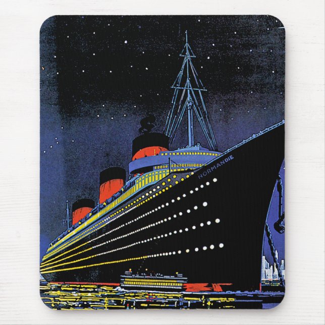 Normandie at Night Mouse Pad (Front)