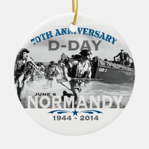 Normandy 70th D_Day Anniversary Ceramic Ornament