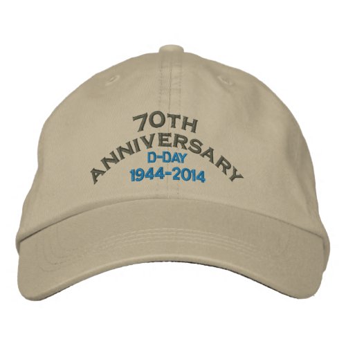Normandy 70th D_Day Anniversary Embroidered Baseball Hat