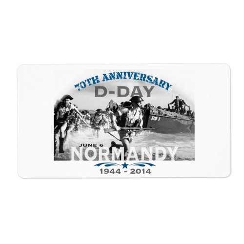 Normandy 70th D_Day Anniversary Label