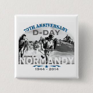 Normandy 70th D-Day Anniversary Pinback Button