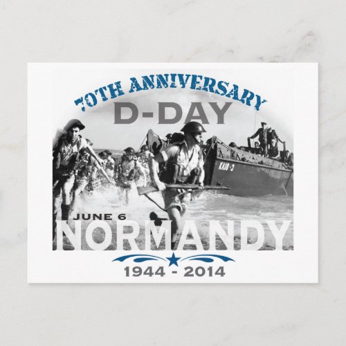 Normandy 70th D_Day Anniversary Postcard