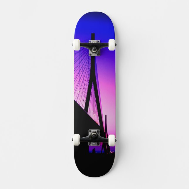 Normandy Bridge, Le Havre, France Skateboard (Front)